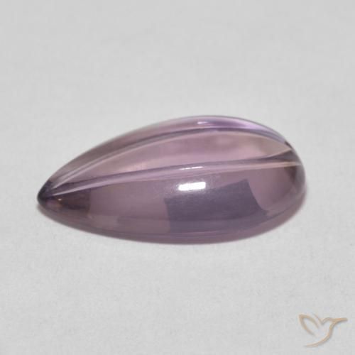 Ametista Violeta claro Natural 5.33ct, Formato de pêra, Transparente