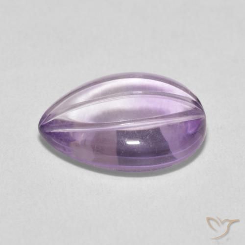 Ametista Rosa Claro-Violeta Natural 4.16ct, Formato de pêra, Transparente