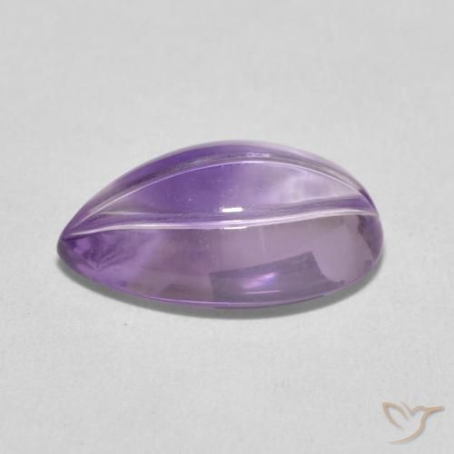 Ametista Rosa Claro-Violeta Natural 4.87ct, Formato de pêra, Transparente