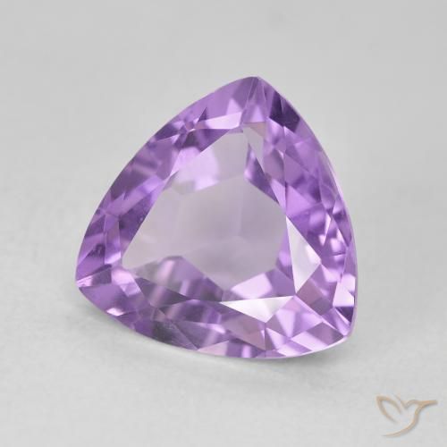 Ametista Violeta médio Natural 3.06ct, Trilhão, VVS-VS