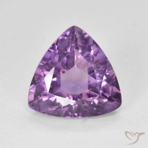 2.89ct Natural Violeta médio Ametista, Trilhão, VS