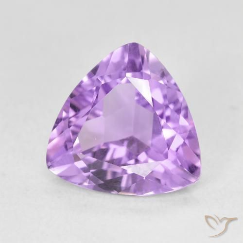 Ametista Violeta rosado Natural 2.89ct, Trilhão, VS