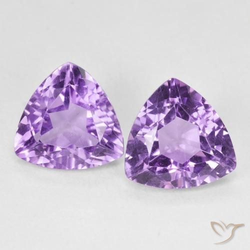 5.50ctw Natural Violeta Púrpura Profundo Ametista, Trilhão, VS