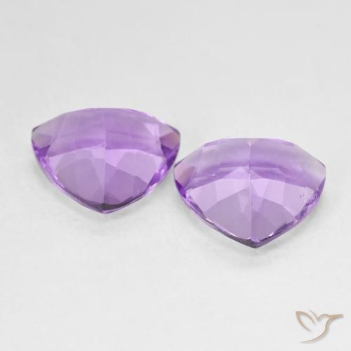 Pedras preciosas de Ametista Violeta Púrpura Profundo natural de 5.50 ct, Trilhão, VS