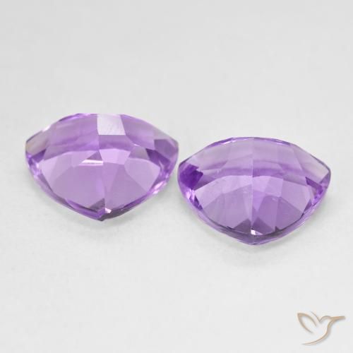 Pedras preciosas de Ametista Profundo Iris Violeta natural de 5.61 ct, Trilhão, VS