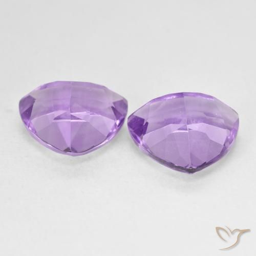 Pedras preciosas de Ametista Violeta médio natural de 5.84 ct, Trilhão, VS