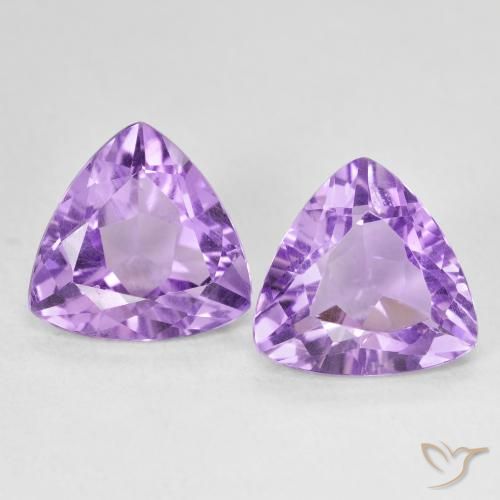 5.51ctw Natural Violeta médio Ametista, Trilhão, VS