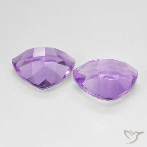 Pedras preciosas de Ametista Violeta médio natural de 5.51 ct, Trilhão, VS