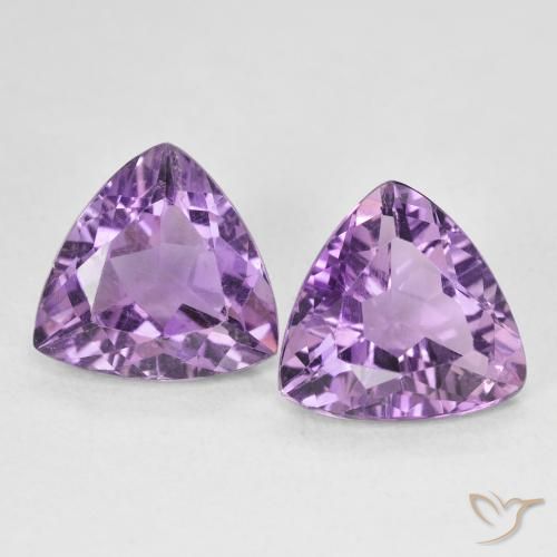 5.56ctw Natural Violeta rosado Ametista, Trilhão, VS