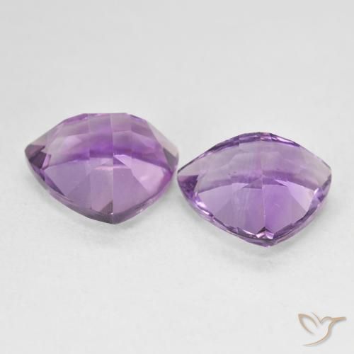 Pedras preciosas de Ametista Violeta Claro-Médio natural de 5.72 ct, Trilhão, VS