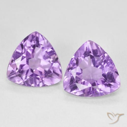 5.57ctw Natural Violeta médio Ametista, Trilhão, VS