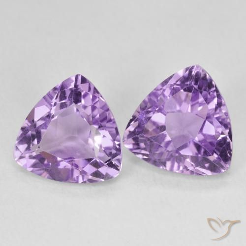 Pedras preciosas de Ametista Profundo Iris Violeta natural de 5.63 ct, Trilhão, VS