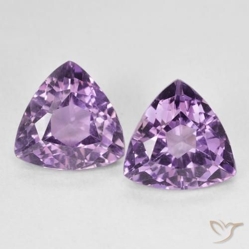 5.83ctw Natural Violeta médio Ametista, Trilhão, VS