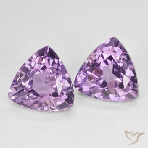 Pedras preciosas de Ametista Violeta médio natural de 5.83 ct, Trilhão, VS