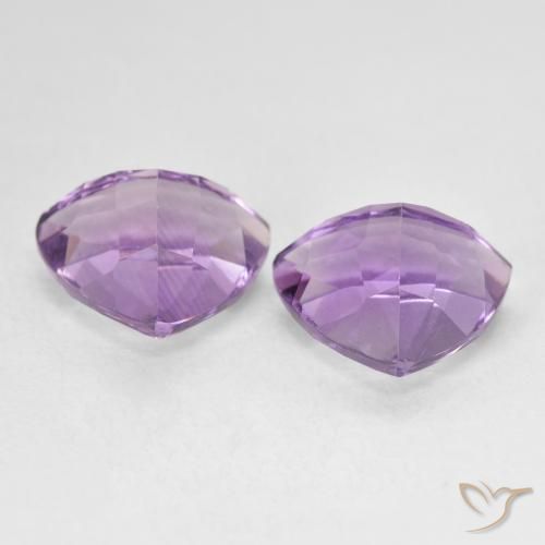 Pedras preciosas de Ametista Violeta médio natural de 5.83 ct, Trilhão, VS