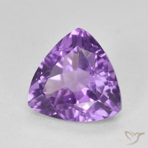 Ametista Violeta Profundo Natural 2.86ct, Trilhão, VVS-VS