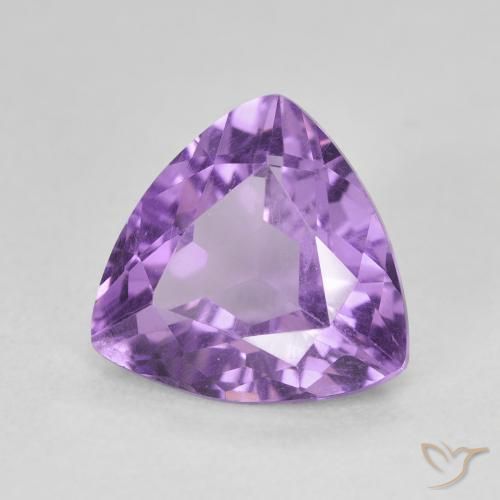 Ametista Violeta médio Natural 2.75ct, Trilhão, VVS-VS