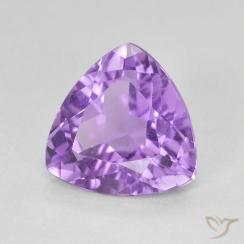 Ametista Violeta Profundo Natural 2.91ct, Trilhão, VVS-VS