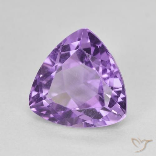 Ametista Violeta Profundo Natural 3.16ct, Trilhão, VVS-VS