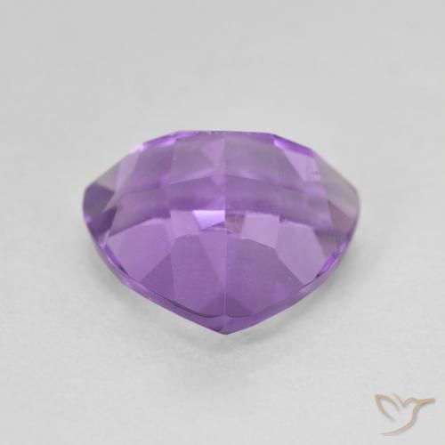 Ametista Violeta Profundo Natural 3.16ct, Trilhão, VVS-VS