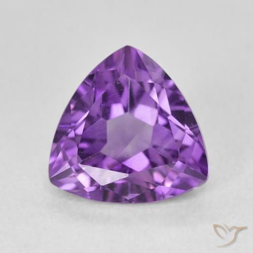 3.05ct Natural Violeta médio Ametista, Trilhão, VVS-VS