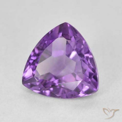 Ametista Violeta médio Natural 3.05ct, Trilhão, VVS-VS