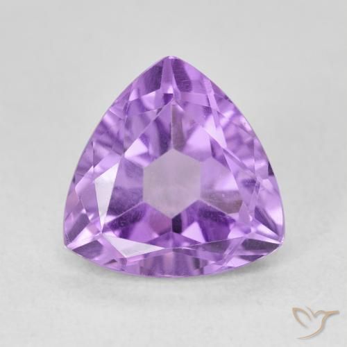 3.12ct Natural Violeta médio Ametista, Trilhão, VVS-VS