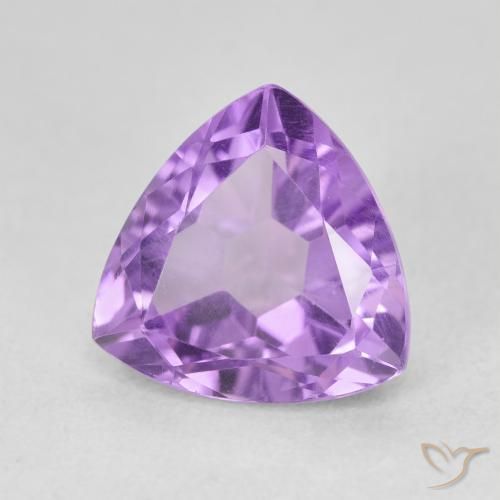 Ametista Violeta médio Natural 3.12ct, Trilhão, VVS-VS