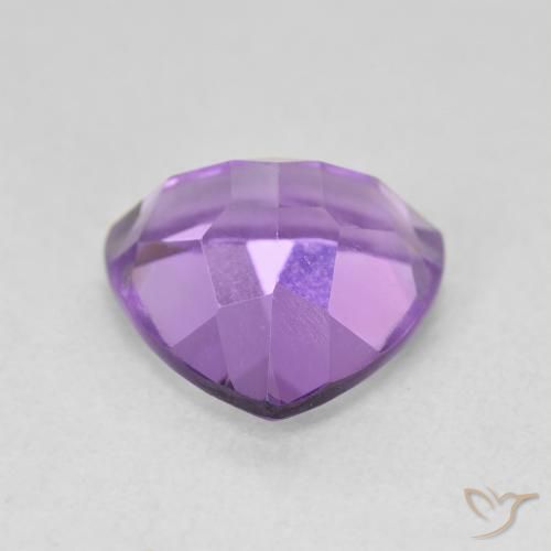 Ametista Violeta médio Natural 3.12ct, Trilhão, VVS-VS