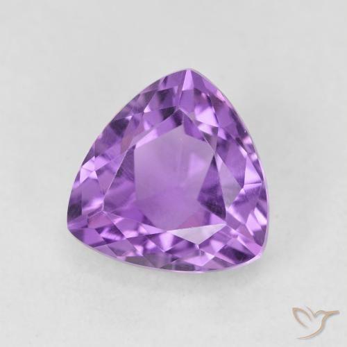 Ametista Violeta Intenso Natural 2.70ct, Trilhão, VVS-VS