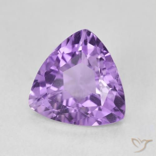 Ametista Violeta Vívido Natural 2.78ct, Trilhão, VVS-VS
