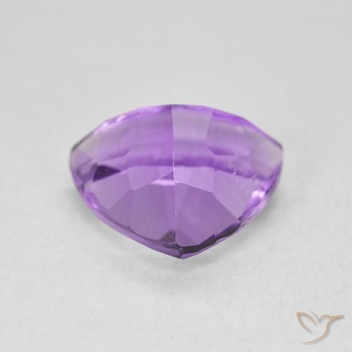 Ametista Violeta Vívido Natural 2.78ct, Trilhão, VVS-VS