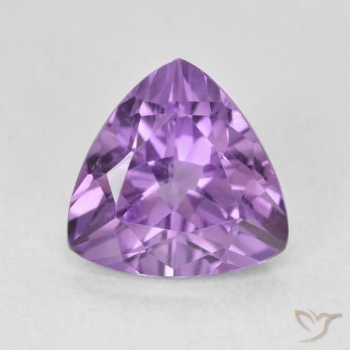 3.07ct Natural Violeta Púrpura Ametista, Trilhão, VVS-VS
