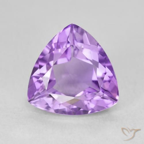 3.11ct Natural Violeta Púrpura Ametista, Trilhão, VVS-VS