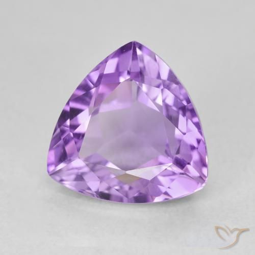 Ametista Violeta Púrpura Natural 3.11ct, Trilhão, VVS-VS