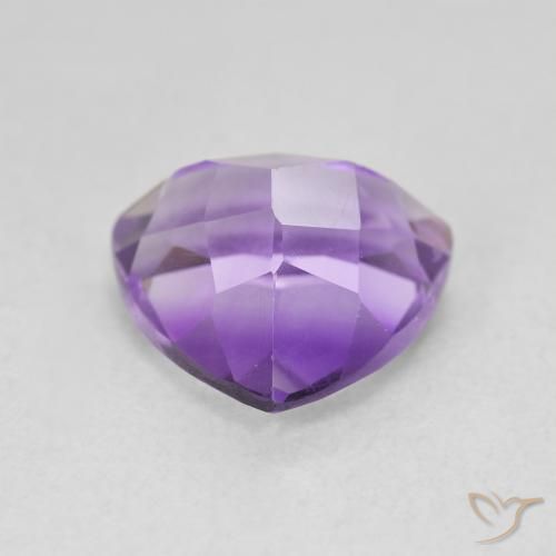 Ametista Violeta Púrpura Natural 3.11ct, Trilhão, VVS-VS