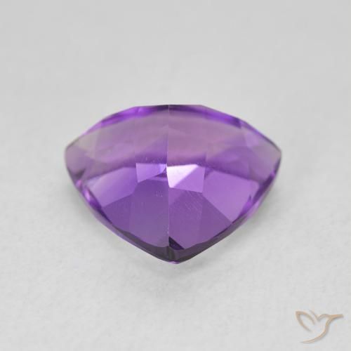 Ametista Violeta Púrpura Médio Natural 2.82ct, Trilhão, VVS-VS