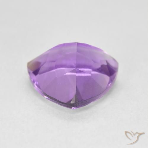 Ametista Violeta Intenso Natural 2.97ct, Trilhão, VVS-VS
