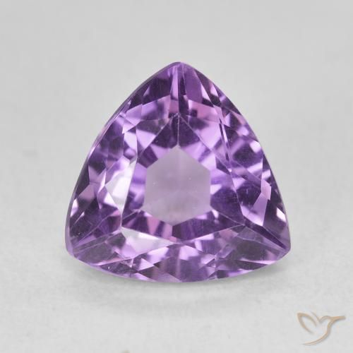 3.09ct Natural Berinjela Violeta Ametista, Trilhão, VVS