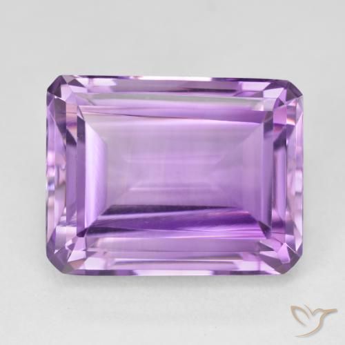 20.03ct Natural Violeta rosado claro Ametista, Corte Esmeralda, VVS