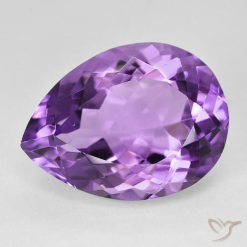 18.75ct Natural Violeta médio Ametista, Formato de pêra, VVS