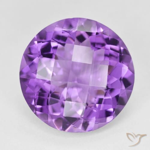 17.29ct Natural Violeta rosado Ametista, Redondo, VVS