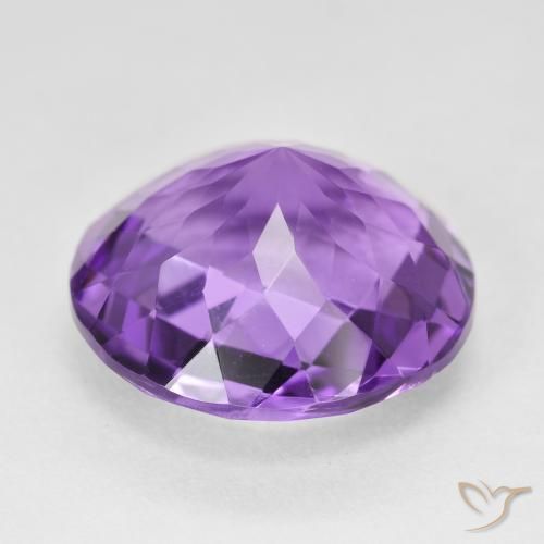 Ametista Violeta rosado Natural 17.29ct, Redondo, VVS