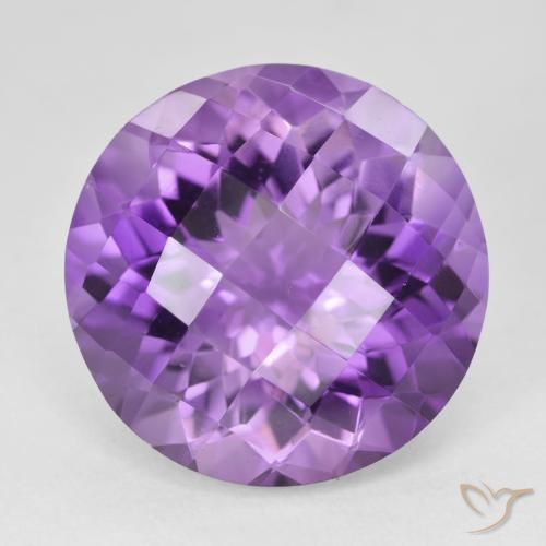 19.39ct Natural Violeta Profundo Ametista, Redondo, VVS