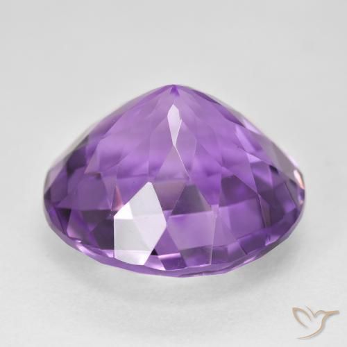 Ametista Violeta Profundo Natural 19.39ct, Redondo, VVS