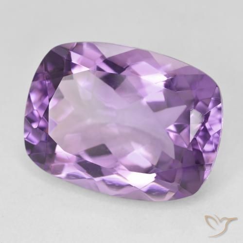 Ametista Medium Light Purplish-Violet Natural 18.33ct, Almofada, VVS