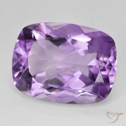 Ametista Violeta médio Natural 18.49ct, Almofada, VVS