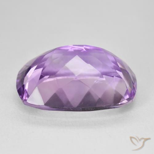Ametista Violeta médio Natural 18.49ct, Almofada, VVS