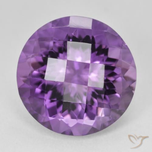 19.78ct Natural Violeta Vívido Ametista, Redondo, VVS