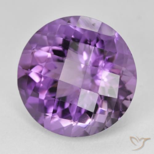 Ametista Violeta Vívido Natural 19.78ct, Redondo, VVS
